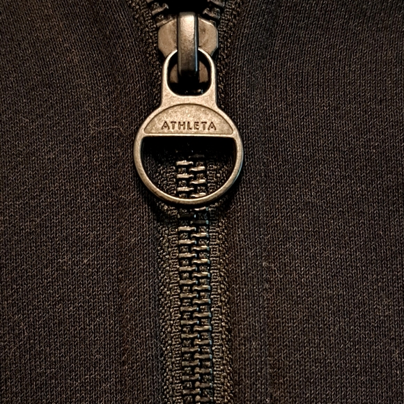 Athleta West Town Dress Black Quarter Zip Athleisure Short Thumb Holes Sz Small - Picture 6 of 14